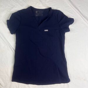 FIGS Technical Collection Women’s V-Neck Scrub Top Navy XXS L031124